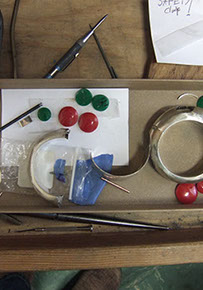 part of silver and bakelite