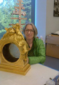 Clock conservation for clock from the salon dore from the Hotel de la Tremoille: Legion of Honor